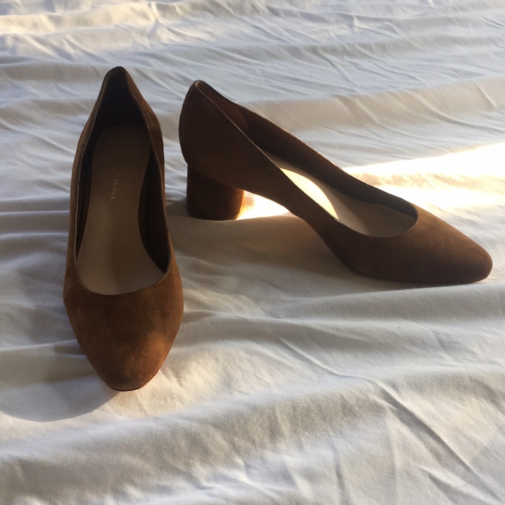 Loeffler Randall Ina Brown Suede Heels Pumps